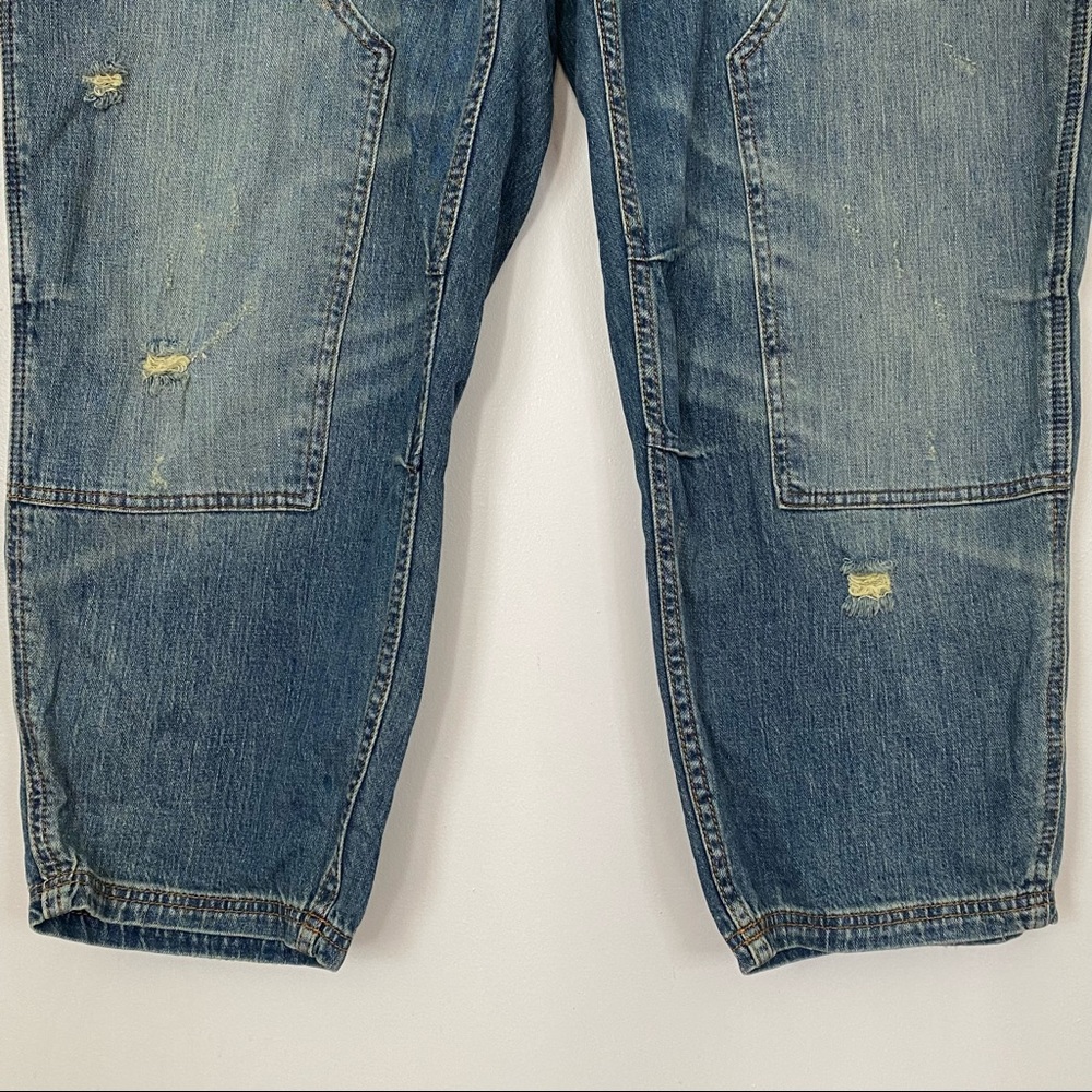Pilcro The Wanderer Jeans Anthropologie A+ plus size 18w boho patchwork blue - Picture 4 of 12